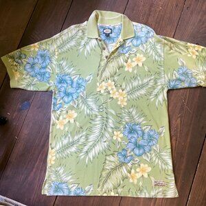 Tommy Bahama Hawaiian Shirt, 100% Cotton Collared Shirt, Size M